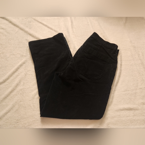 J.Crew Black Billie Demi Boot Crop Corduroy Pants Size 30 - Picture 3 of 11